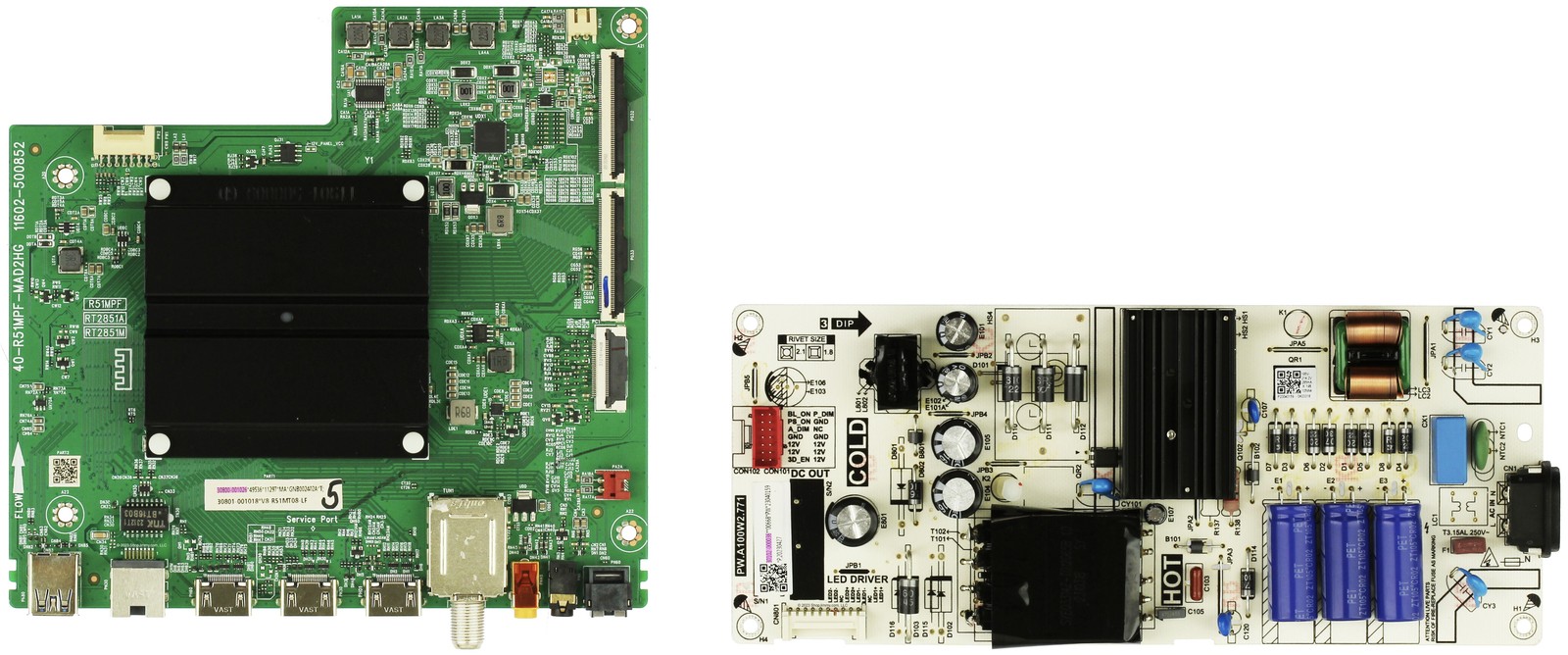 TCL 58S470G Complete LED TV Repair Parts Kit