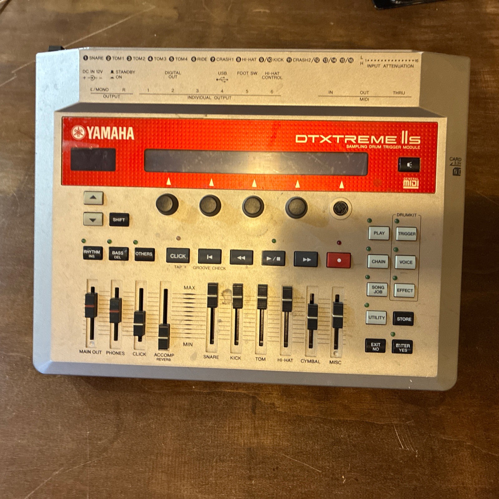 Yamaha Dtxtreme II Drum Module Brain Broken Parts Or Repair