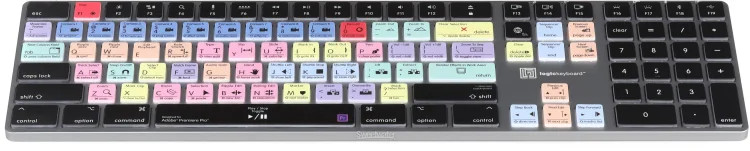 LogicKeyboard TITAN Wireless Backlit Keyboard for Adobe Premiere Pro - Mac
