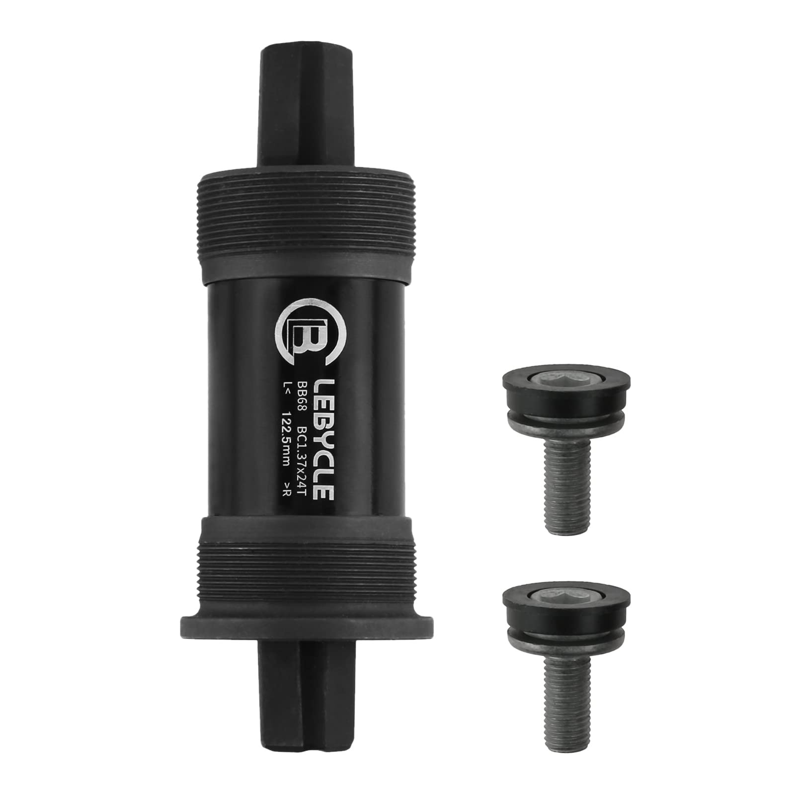 Square Tapered Bottom Bracket, 68mm x 122.5mm, Power Spline, Screws, Crank