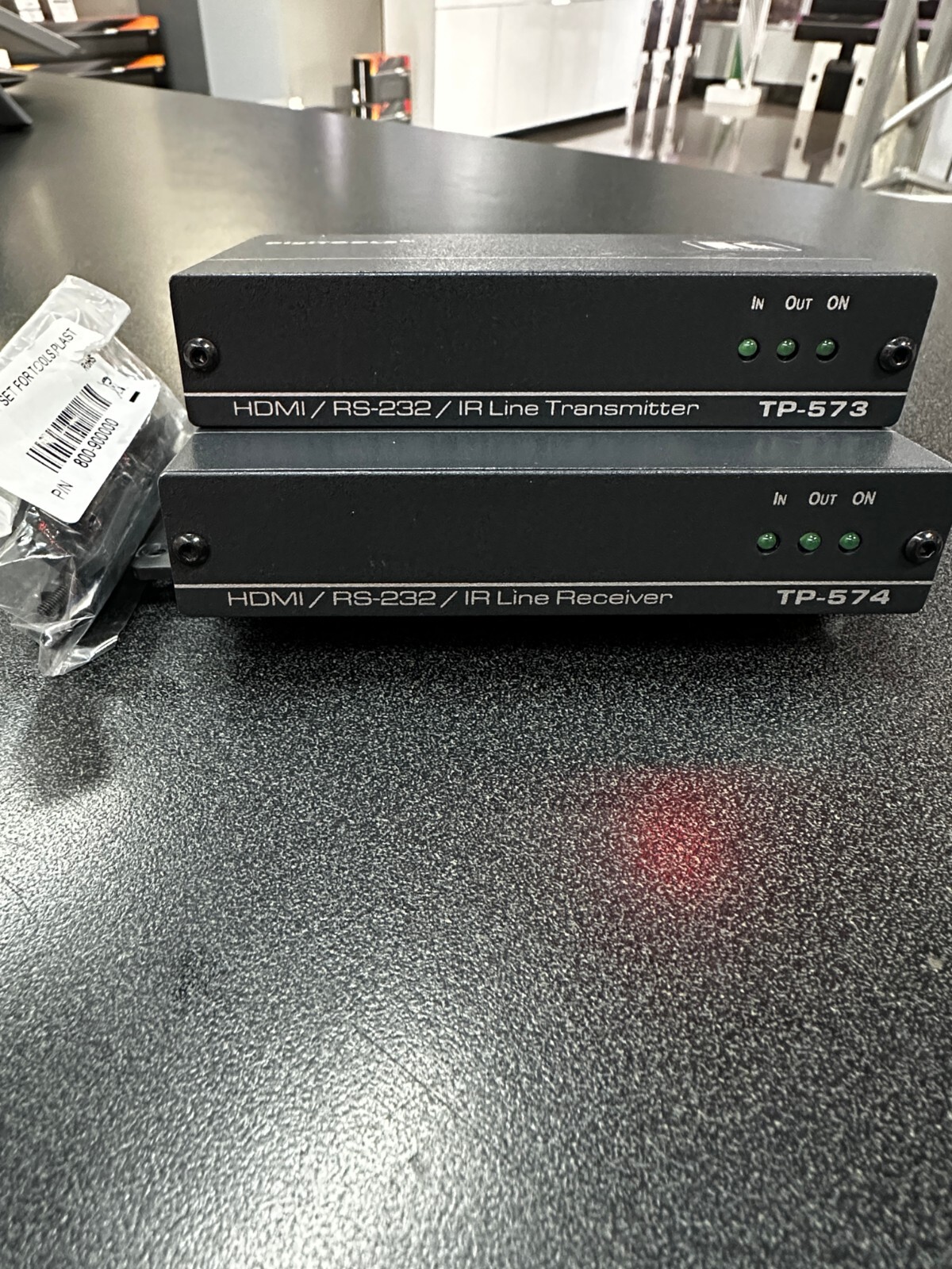 Kramer TP-573 TP-574 transmitter and receiver, no power supply