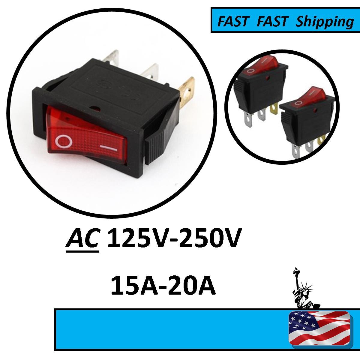 red switch rectangle 3 pin