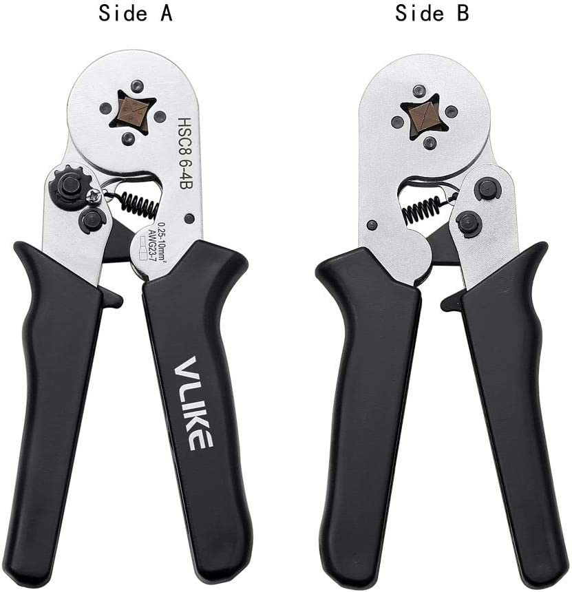 Ferrule Crimper Pliers Set Wire Crimping Tool Kit w/ Terminal Connector Sleeves