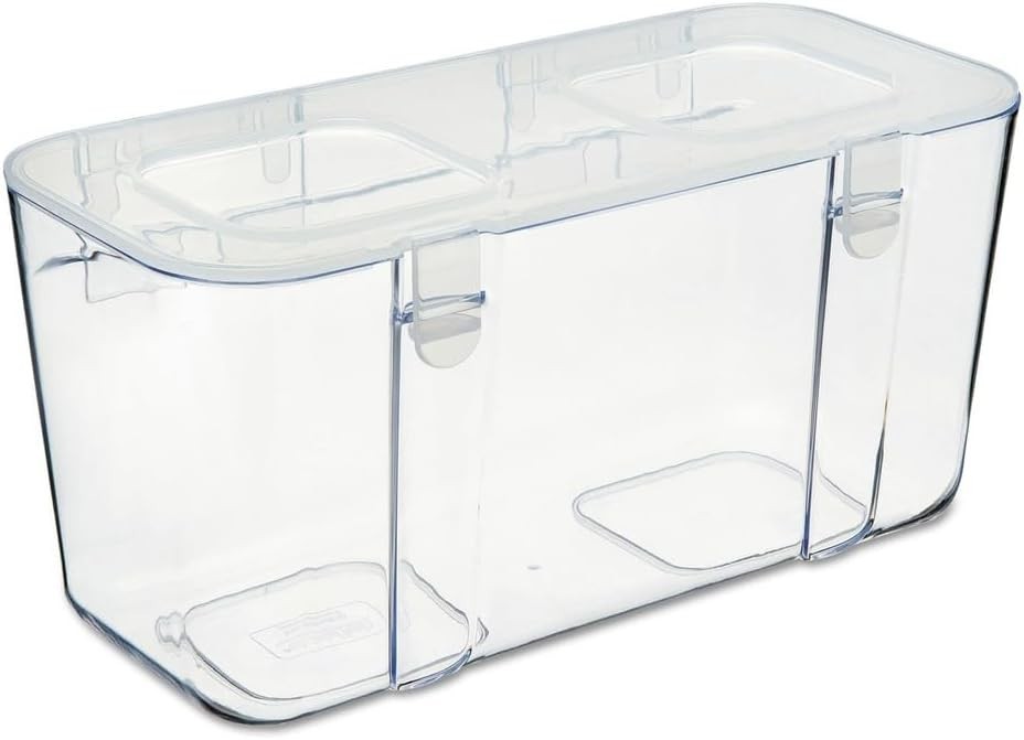 Modern Medium Clear Caddy Organizer - Portable with Water-Resistant Features