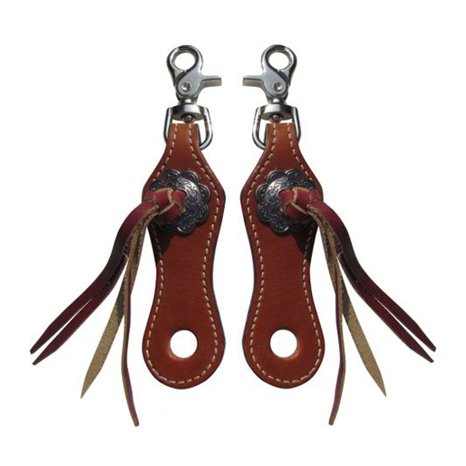 Scalloped Leather Slobber Straps