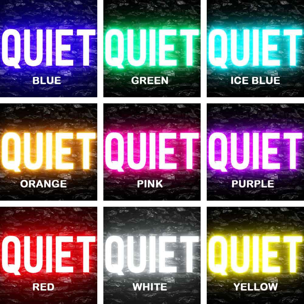 Quiet Please Office Decor Display Flexible Custom Neon Sign