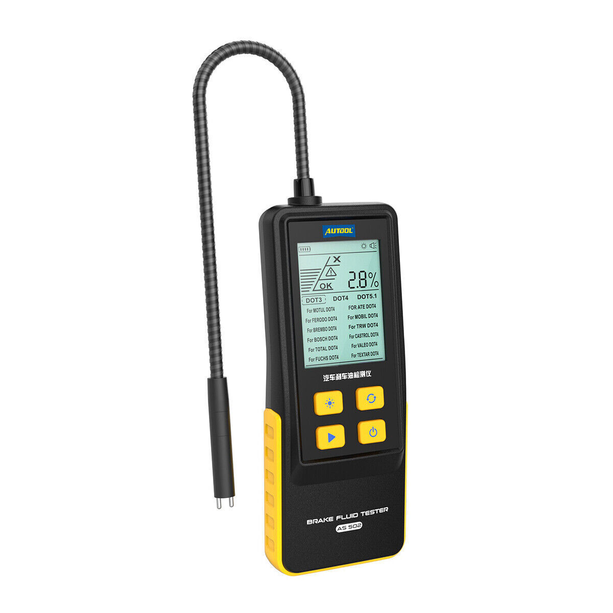 Brake Fluid Tester Brake Fluid Moisture Detector DOT3 DOT4 DOT5.1 Tester