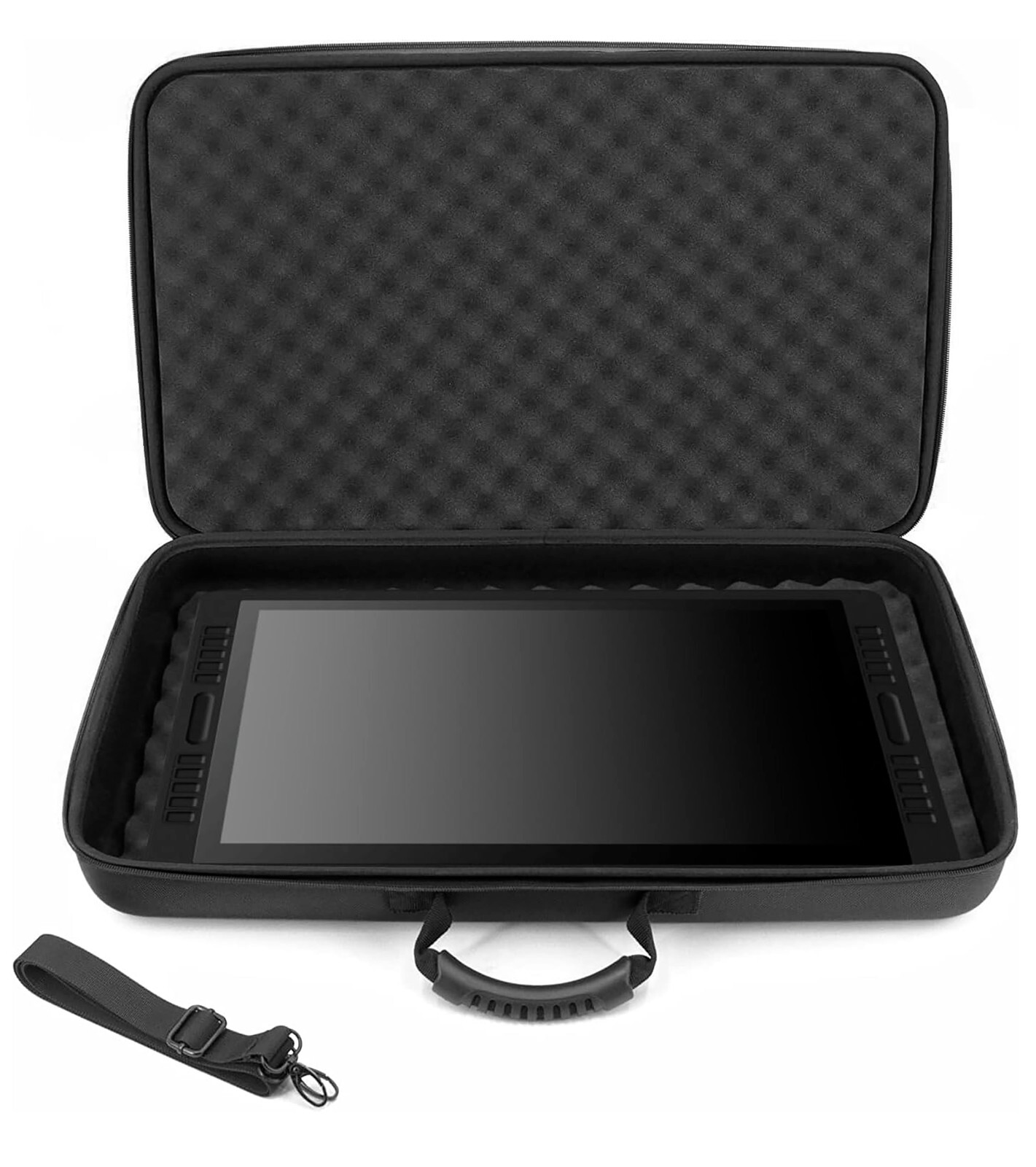 CASEMATIX Tablet Case for Wacom Cintiq Pro 22 Huion Kamvas 20 22 - Black Case