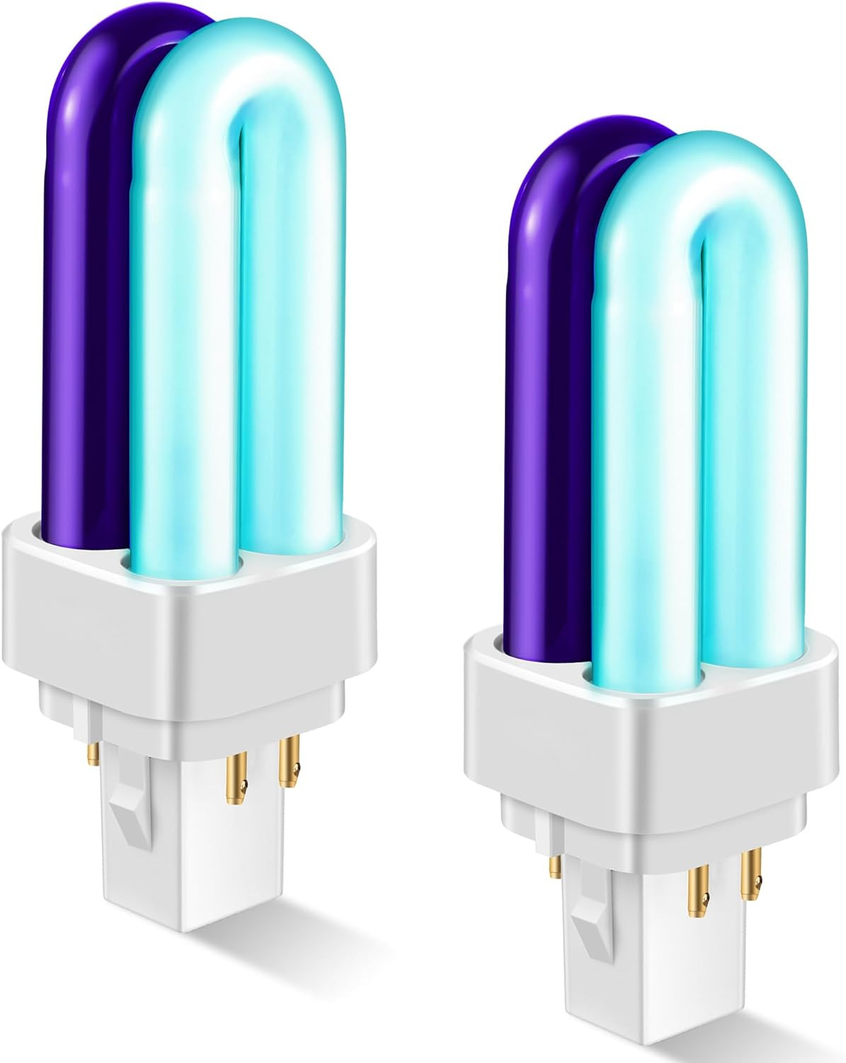 2 Pack 41050 7W Replacement Bulb, Upgraded 2 Color Bug Zapper Bulbs Compatible w