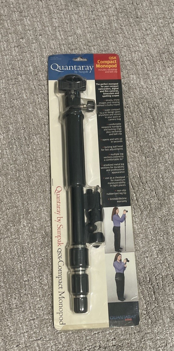 Quantaray QSX Compact Monopod by Sunpak, New Unopened