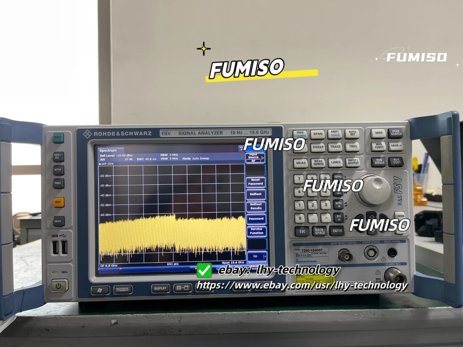 Rohde & Schwarz FSV13 Signal Analyzer 10 Hz - 13.6 GHz, W/ B29, K70 _1609&lhy