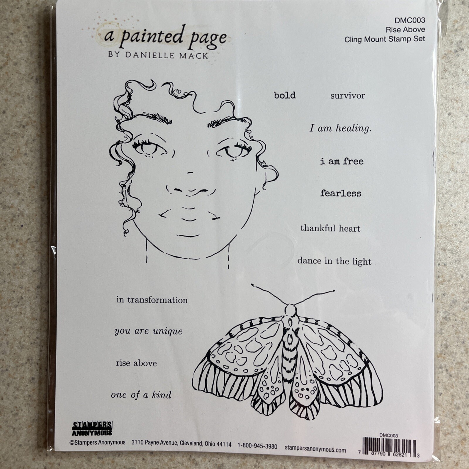 Danielle Mack Cling Stamps-Rise Above - DMC003