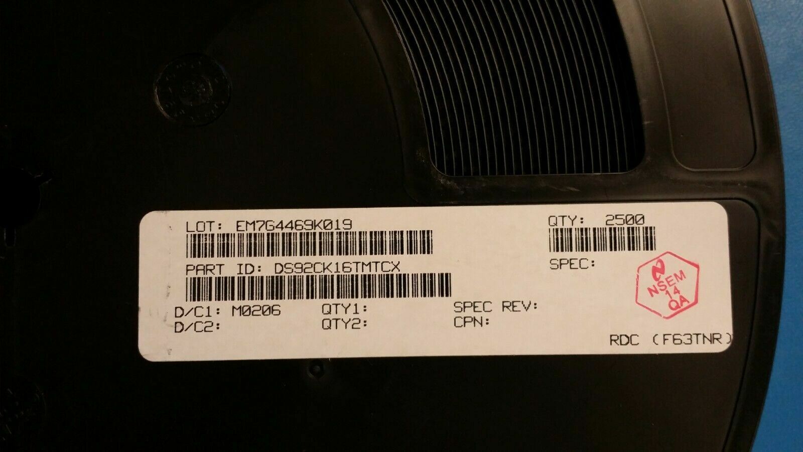 (2 PCS) DS92CK16TMTCX NSC IC TRANSCEIVER HALF 1/1 TSSOP24