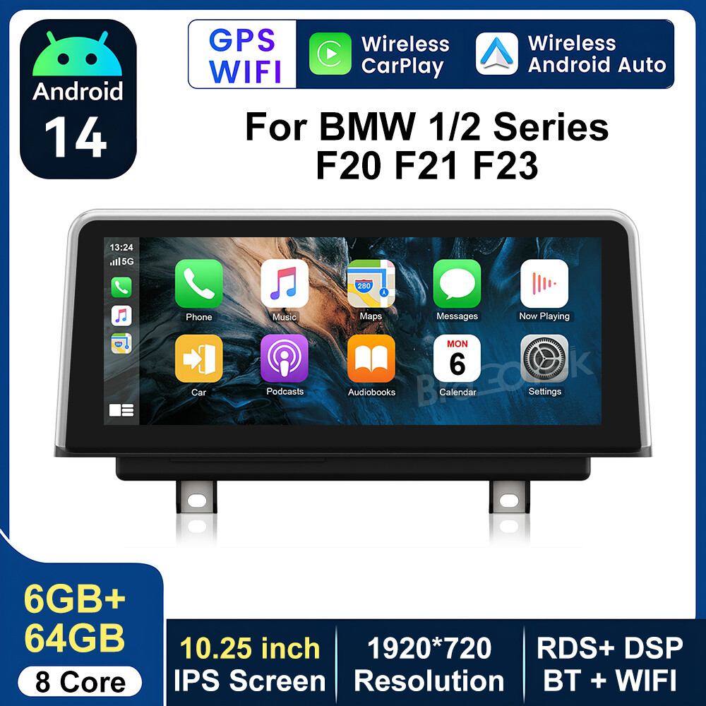 For BMW 1/2 Series F20 F21 F23 Centre Pannel Android 14 Car Stereo GPS Carplay