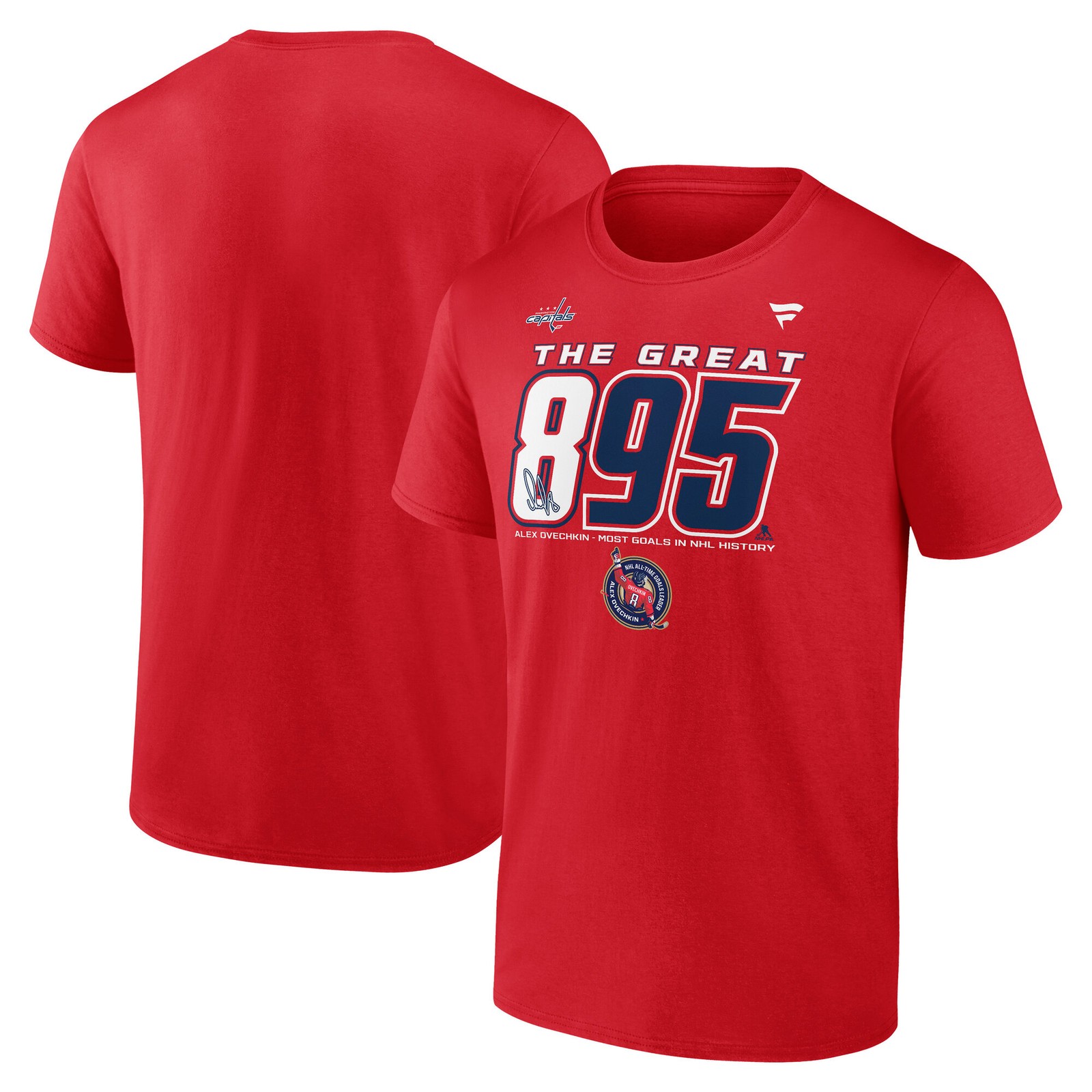 Men's Fanatics Alexander Ovechkin Red Washington Capitals NHL All-Time Leading