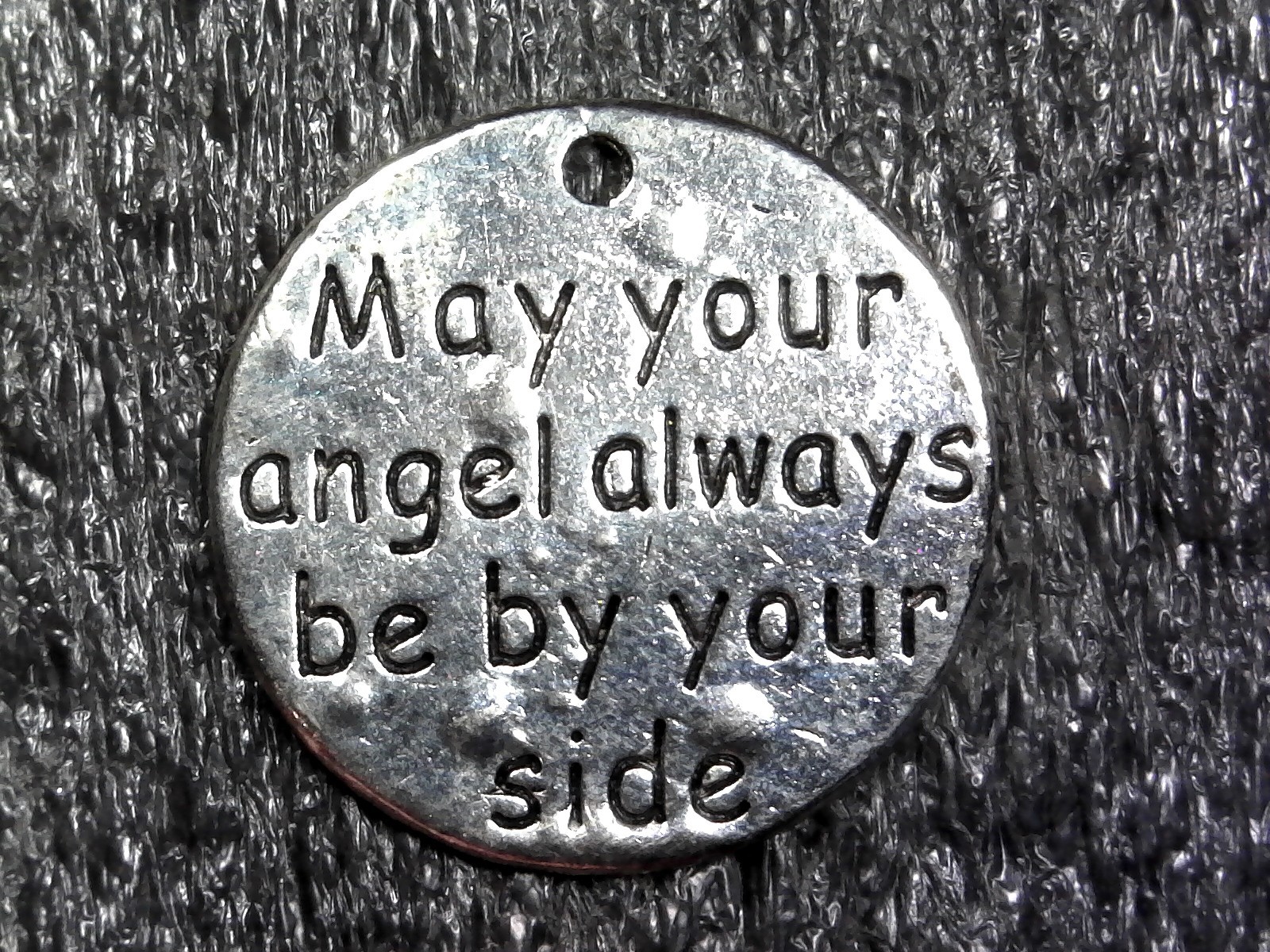 May Your Angel Always be by Your Side Religious Medal, Charm, Token 23mm (c176)