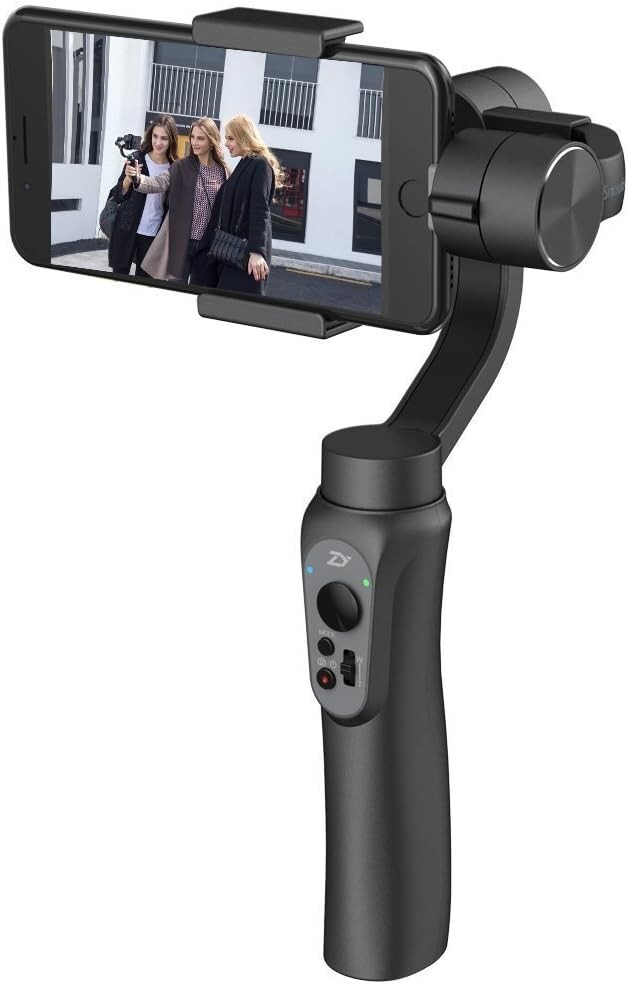 ZHIYUN Smooth-Q 3-Axis Handheld Smartphone Gimbal Stabilizer Black & Silver Case