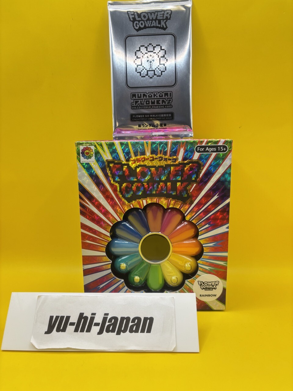Takashi Murakami FLOWER GO WALK COLOR (Rainbow) Game with 1 set of cards New
