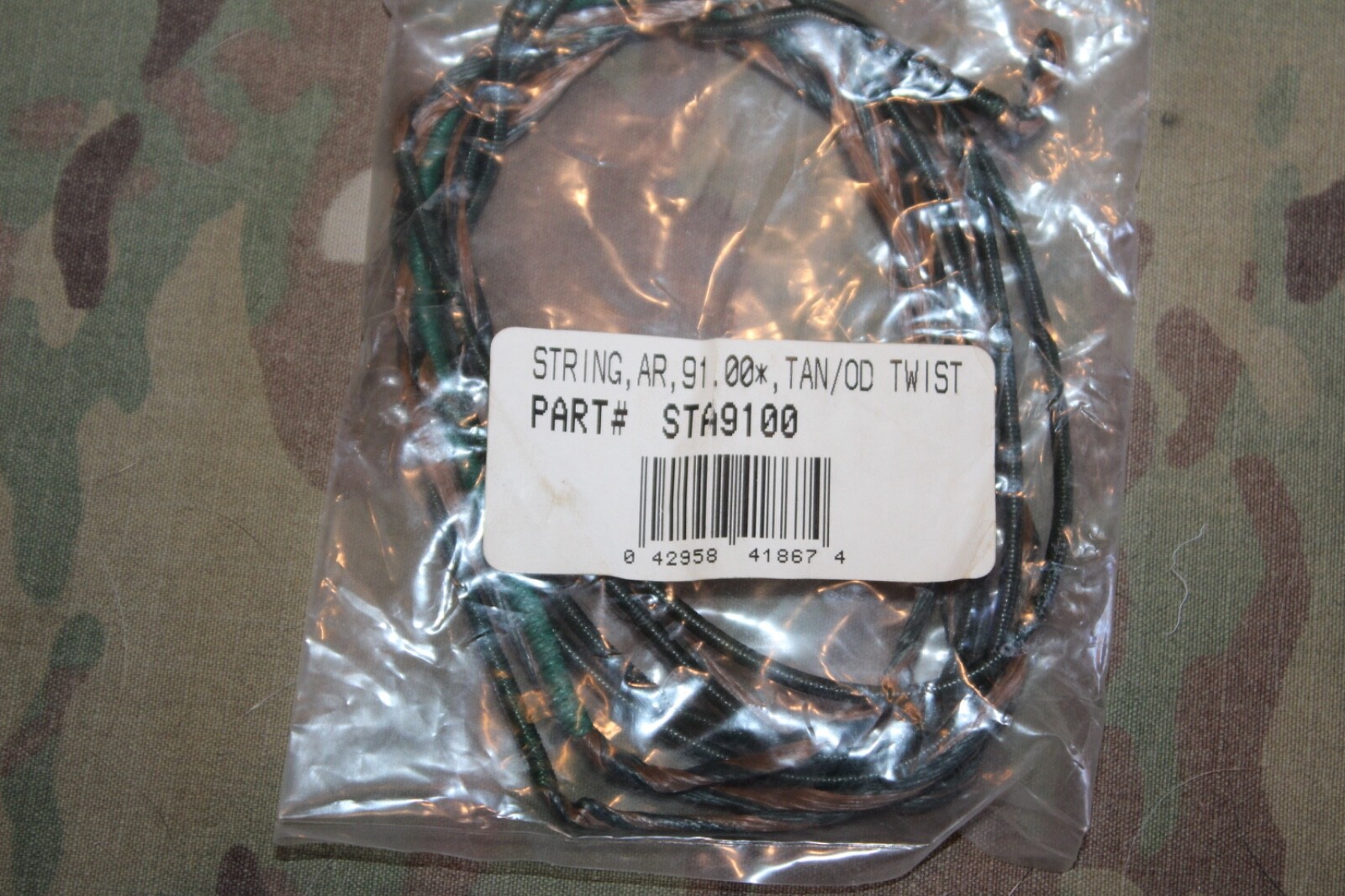 Custom Bow String 91" STA9100 TAN/OD Twist