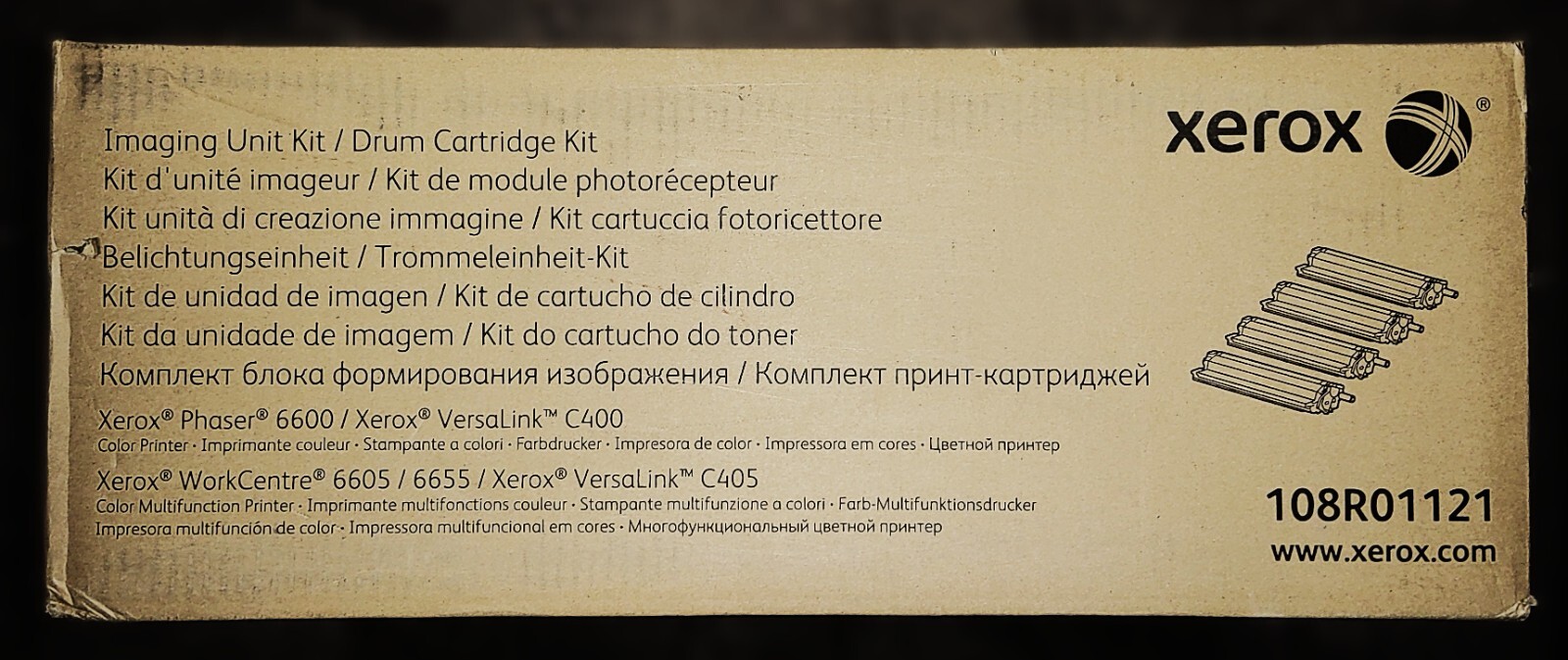 Genuine Xerox 108R01121 Imaging Unit Kit Phaser 6600 WorkCentre 6605/6655