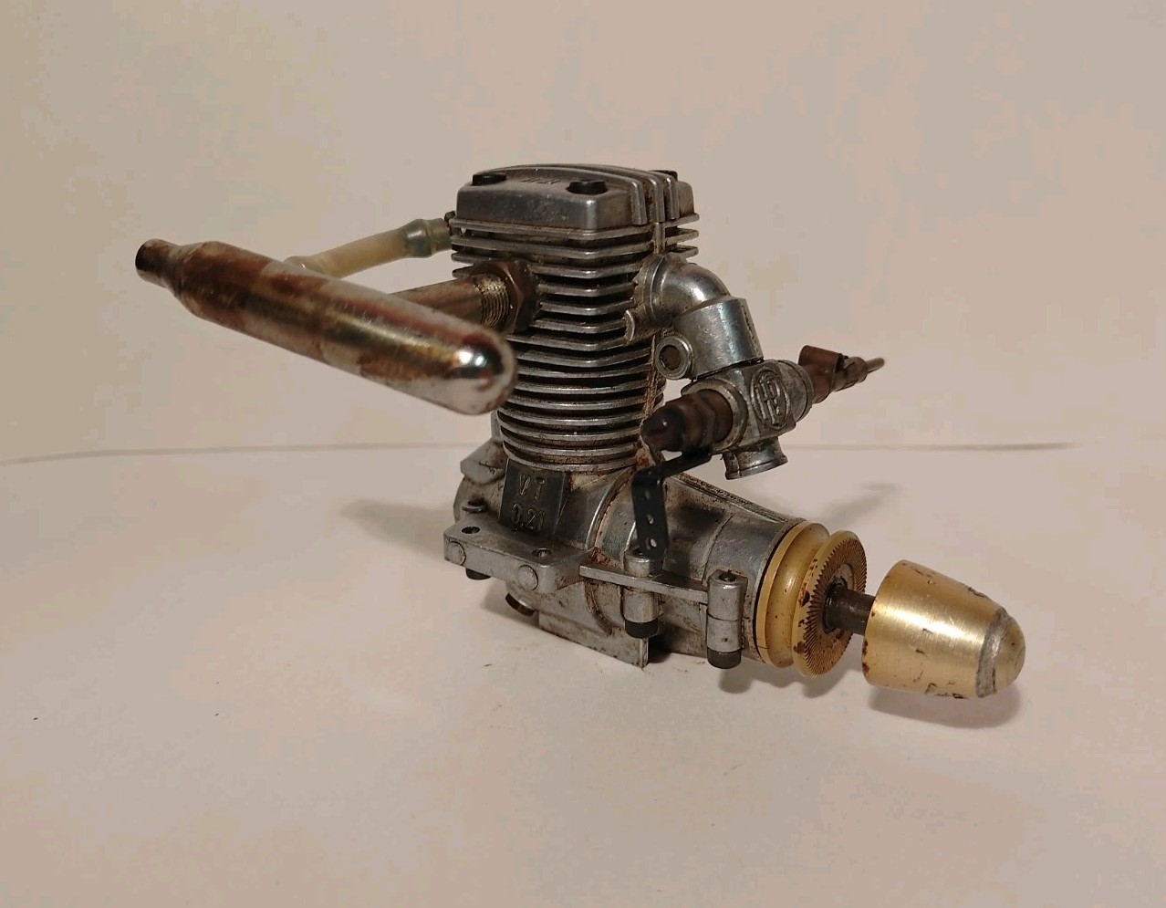 Hirtenberger Engine HP 21 VT VIERTAKT Made In Austria Vintage Rare W/ Muffler
