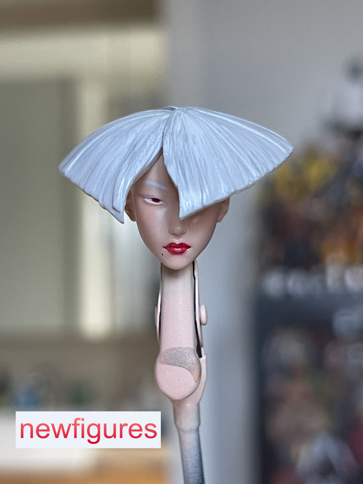 1/6 1/12 1/18 Ghost Girl Head Sculpt Fit 12" 6" 3.75" Female Action Figure Body