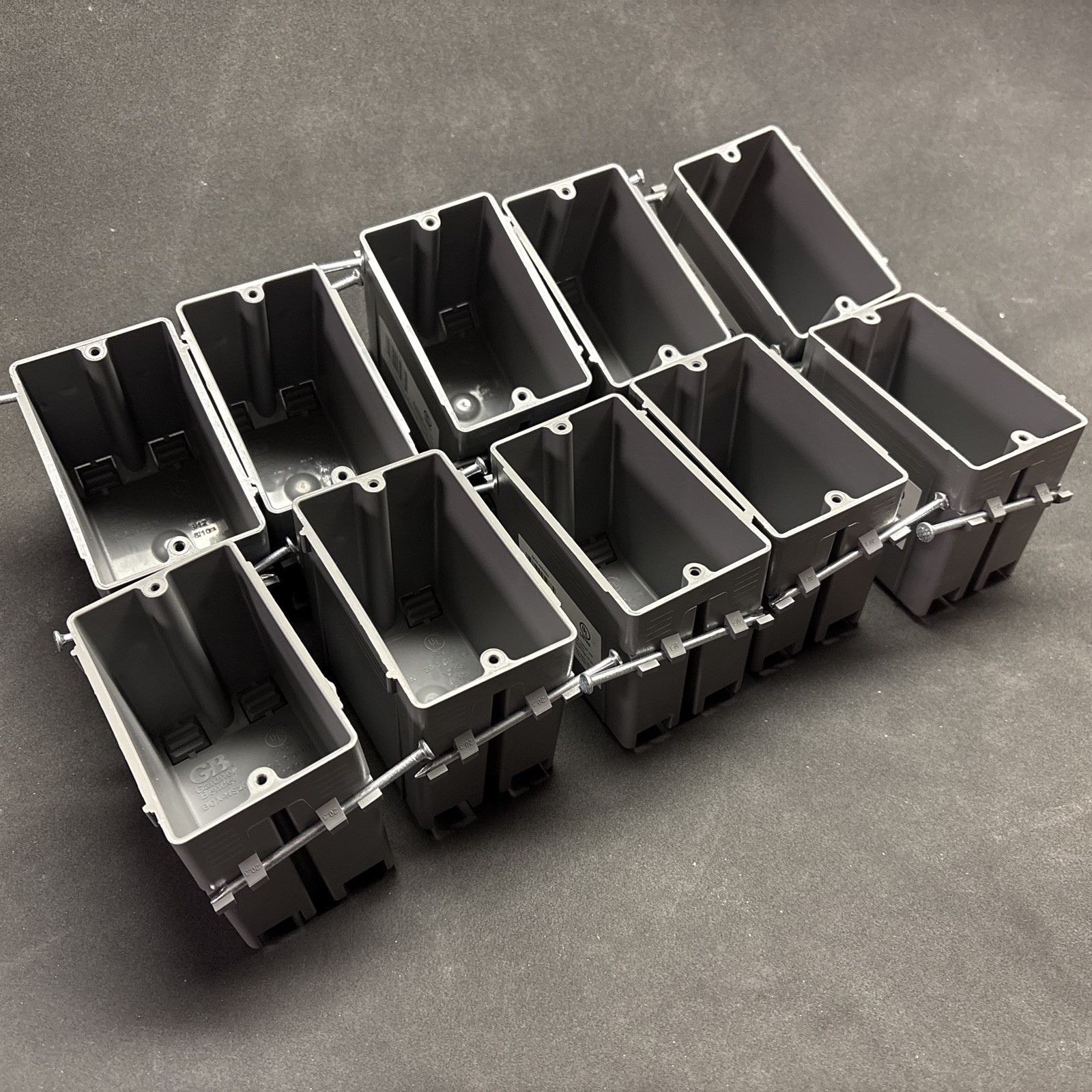 10 PACK- Gardner Bender 20.3 cu In 1-Gang New Work Electrical Switch/Outlet Box