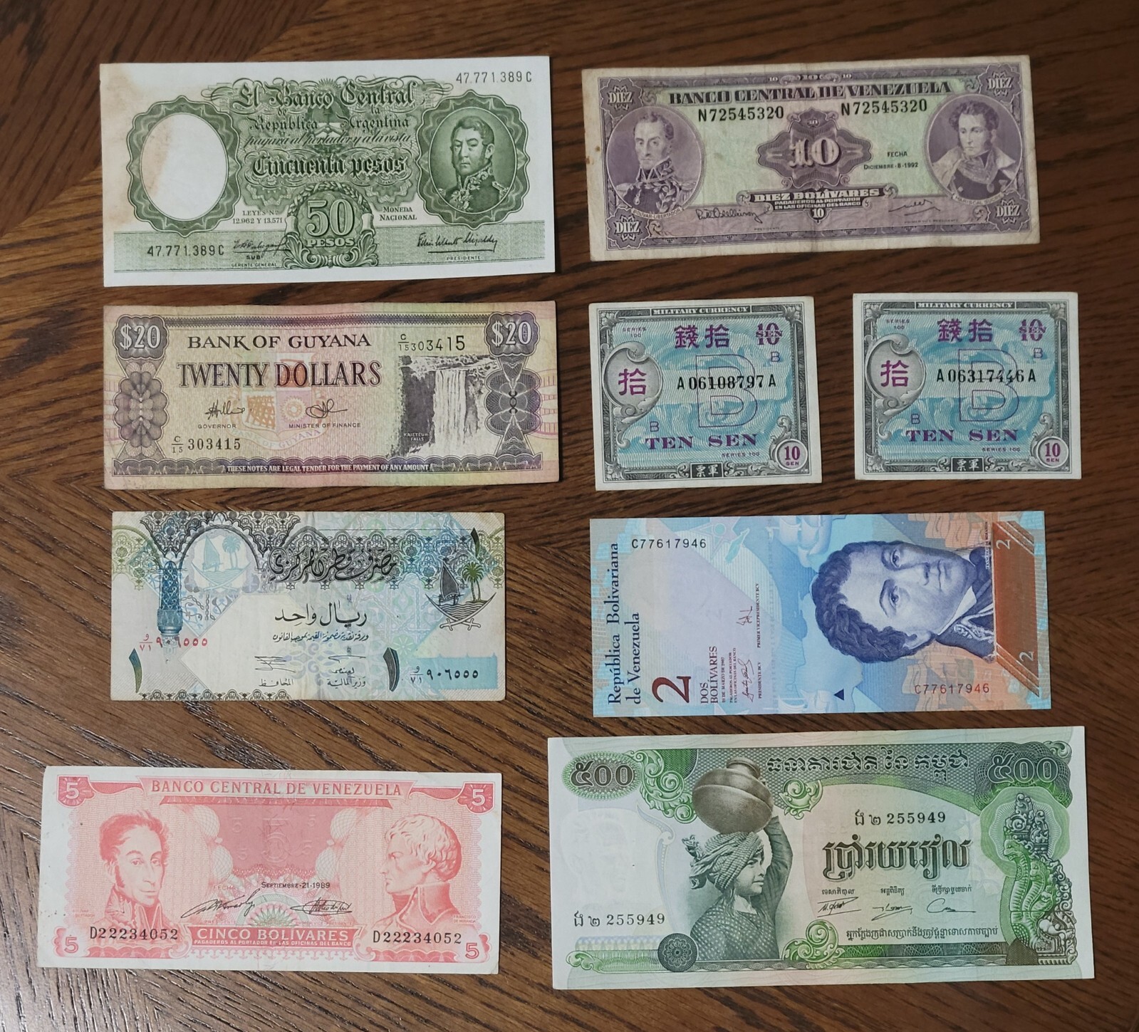 Vintage World  Banknote lot .