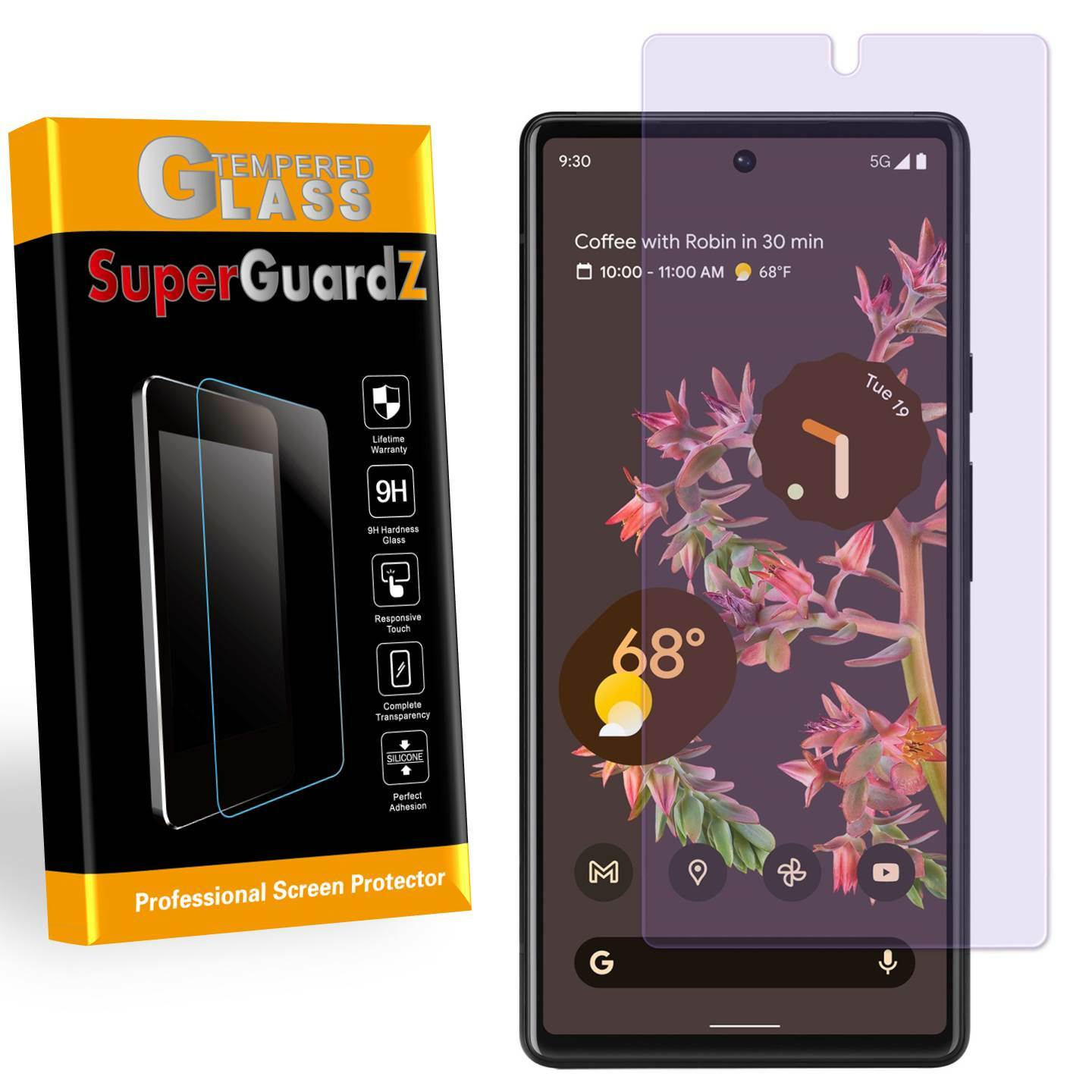 Anti Blue Light Tempered Glass Screen Protector Guard Shield For Google Pixel 6