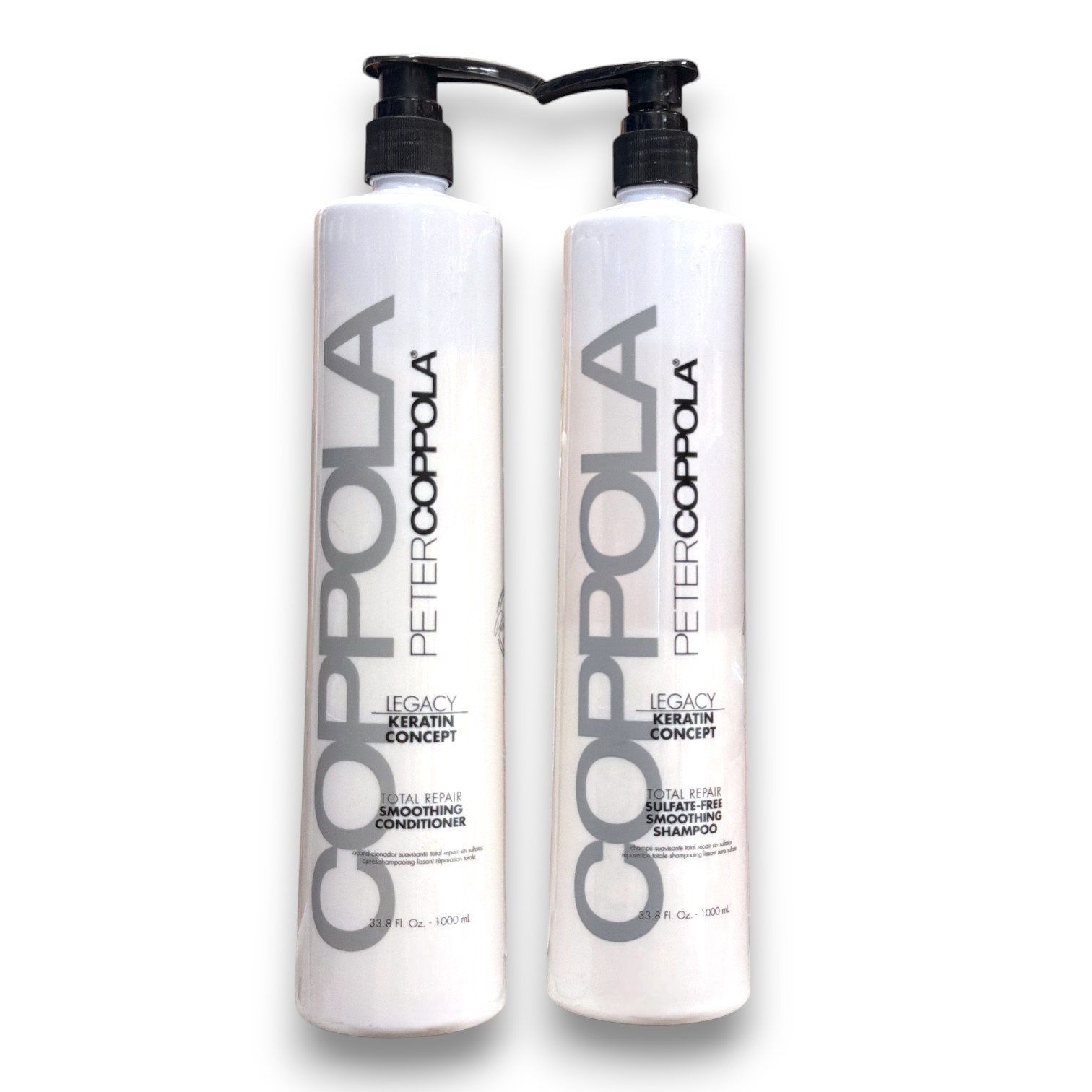 Peter Coppola Keratin Concept Total Repair Conditioner & Shampoo 33.8 Oz Duo