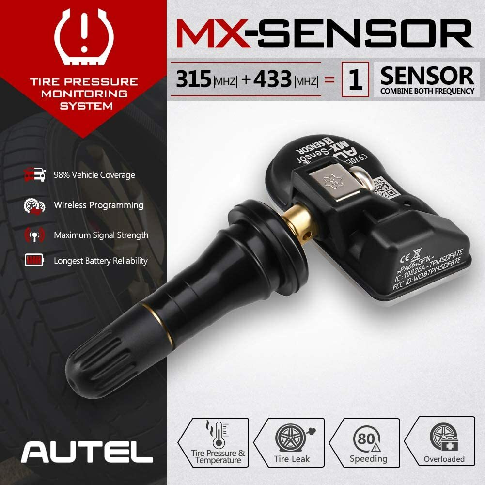 Autel MX-Sensor 2 in 1 Programmable TPMS Sensor for Universal Tire Pressure Tool