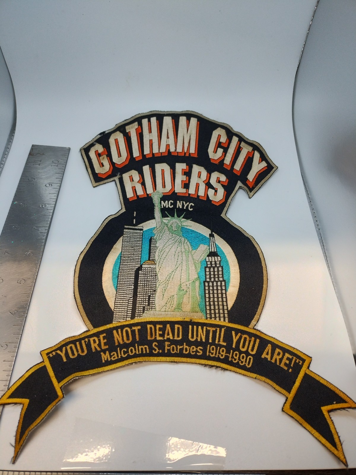 Gotham City Riders MC NYC Back Patch Rocker Rare