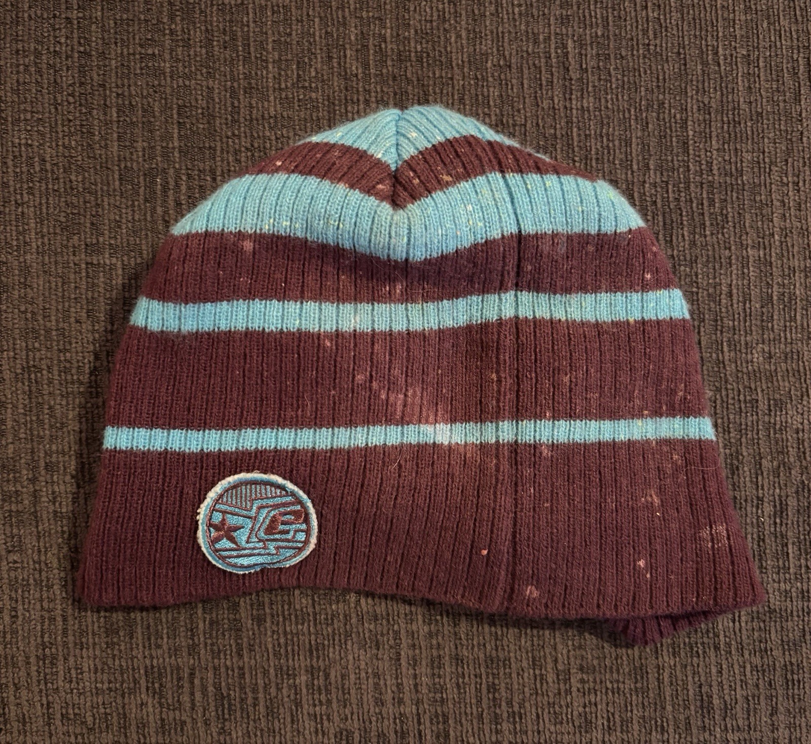 Vintage Planet Eclipse Beanie Blue And Purple Paintball Beanie