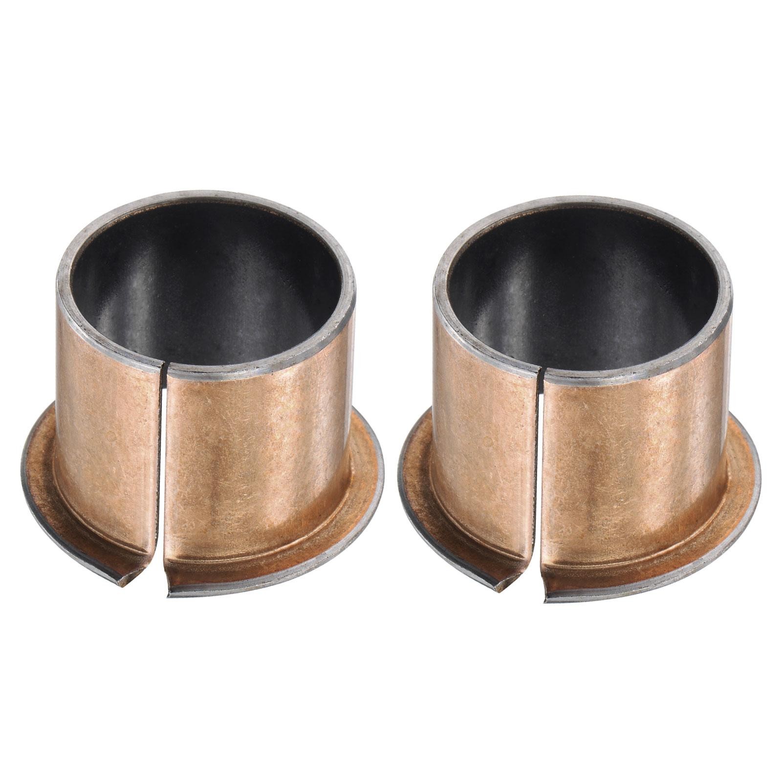 Flanged Sleeve (Plain) Bearings 30x34x30mm Wrapped Oilless Bushings 2pcs]