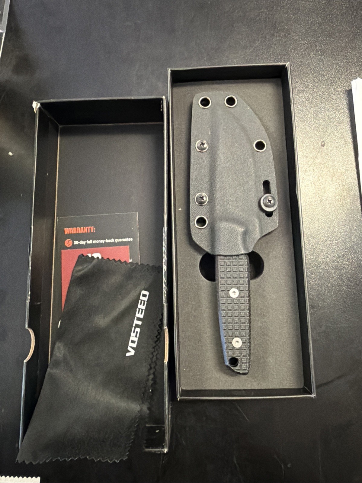 Vosteed Mink Fixed Blade Knives - 3.33’’ Nitro-V Blade with Sheath,