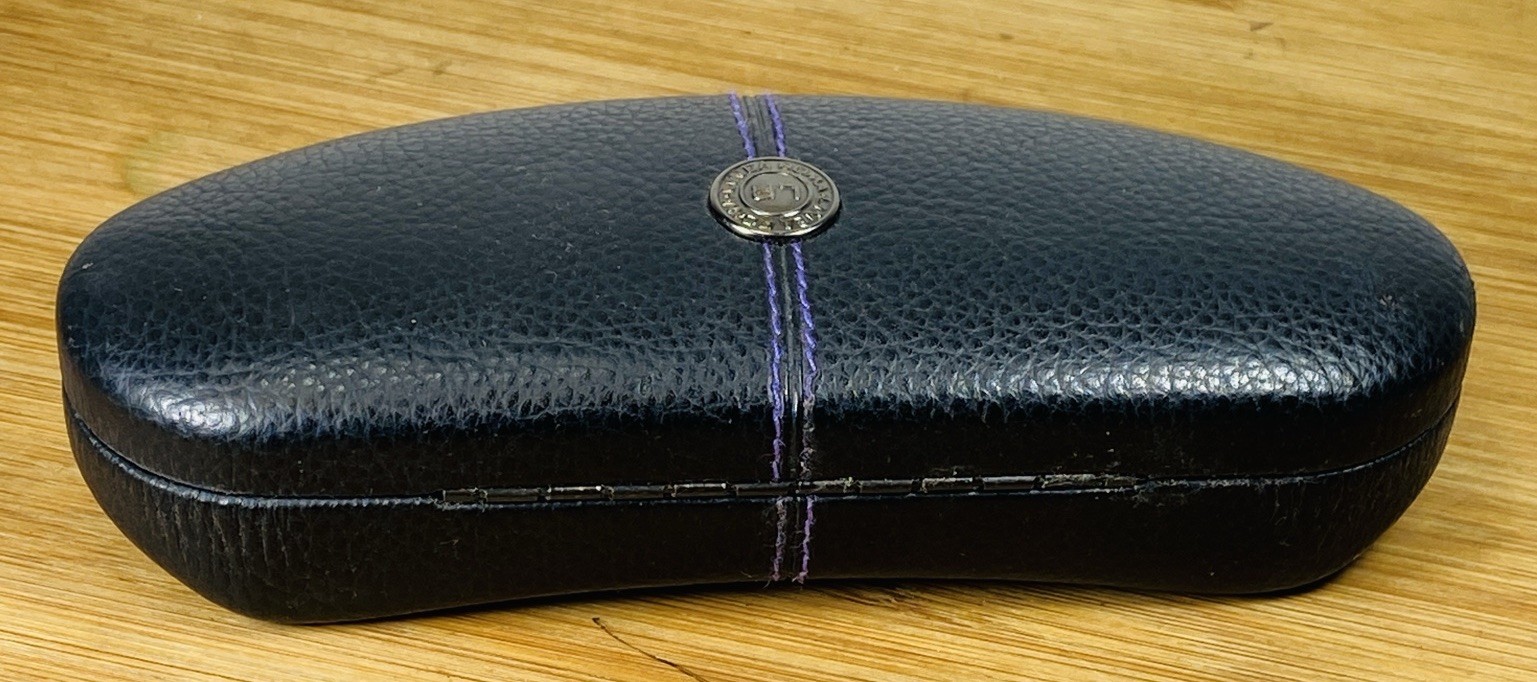 Linea Roma Leather Glasses Hard Case