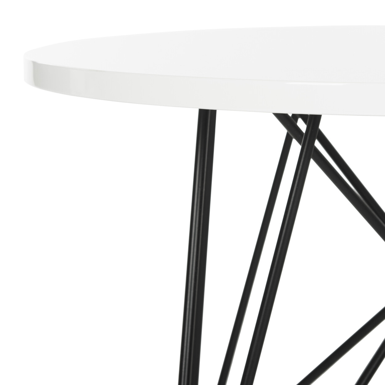 SAFAVIEH Vida Retro Mid-Century Lacquer End Table | White |