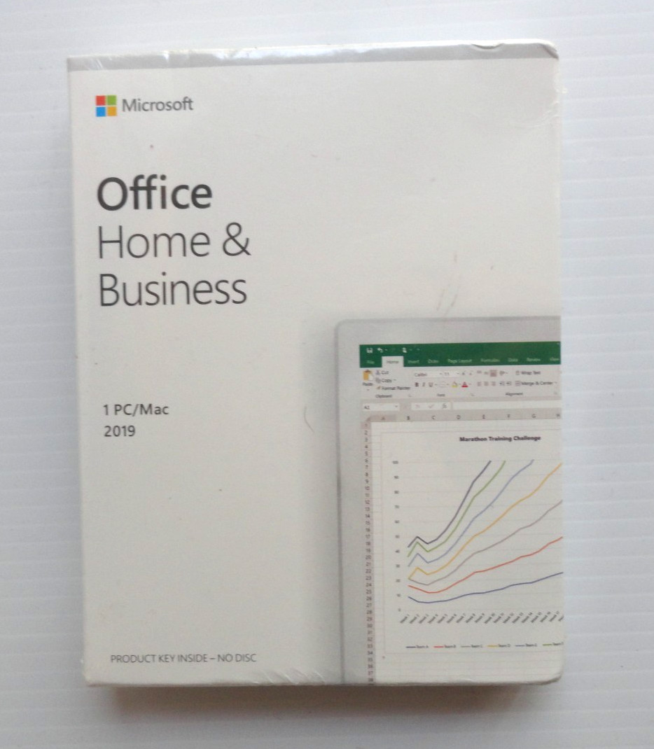 Microsoft Office Home & Business 2019 for 1 PC/MAC, KEY CARD NO DISC, SEALED NEW