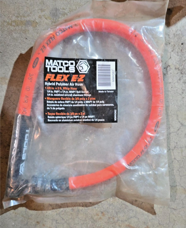 MATCO TOOLS MWH382 MWH-382 HYBRID POLYMER AIR HOSE FLEX E-Z
