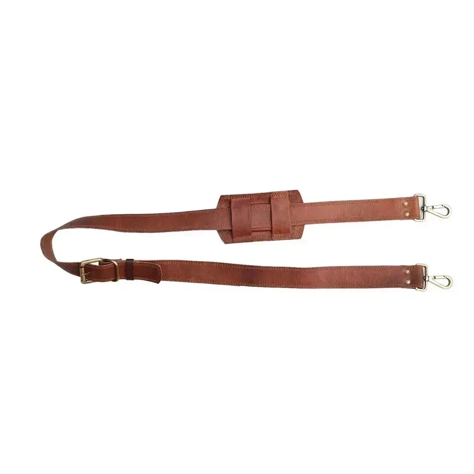 Handmade Leather Shoulder Replacement Strap for Messenger Briefcase Bag & Duffle