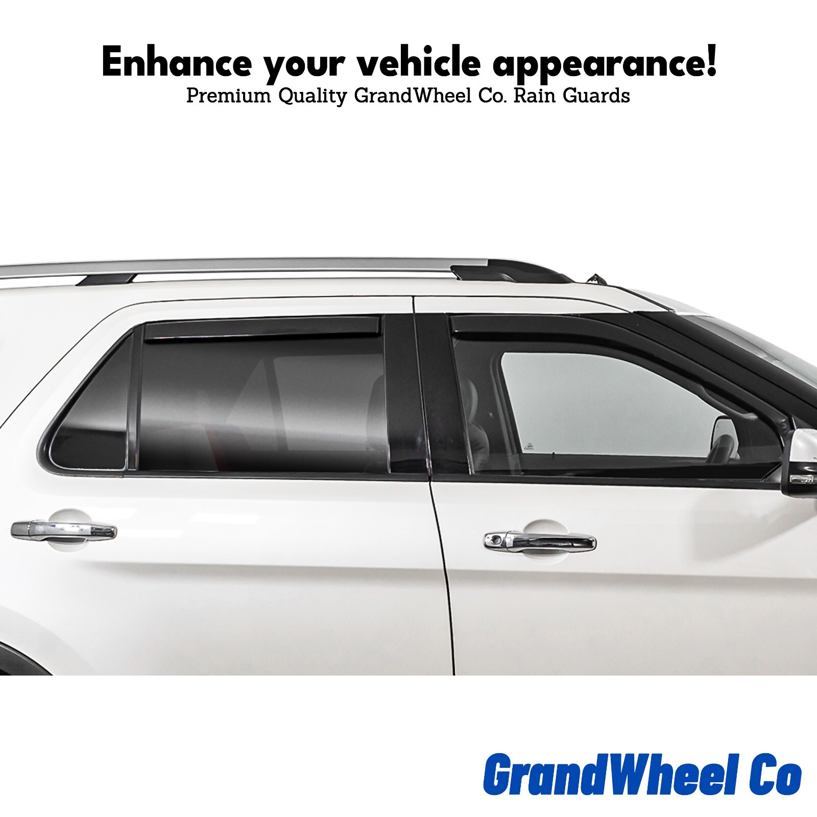 Side Window Deflectors Rain Guards for 21-25 Ford F-150 Regular Cab SHATTERPROOF