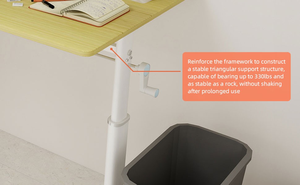 Adjustable study desk suitable for children and adults, height-adjustable