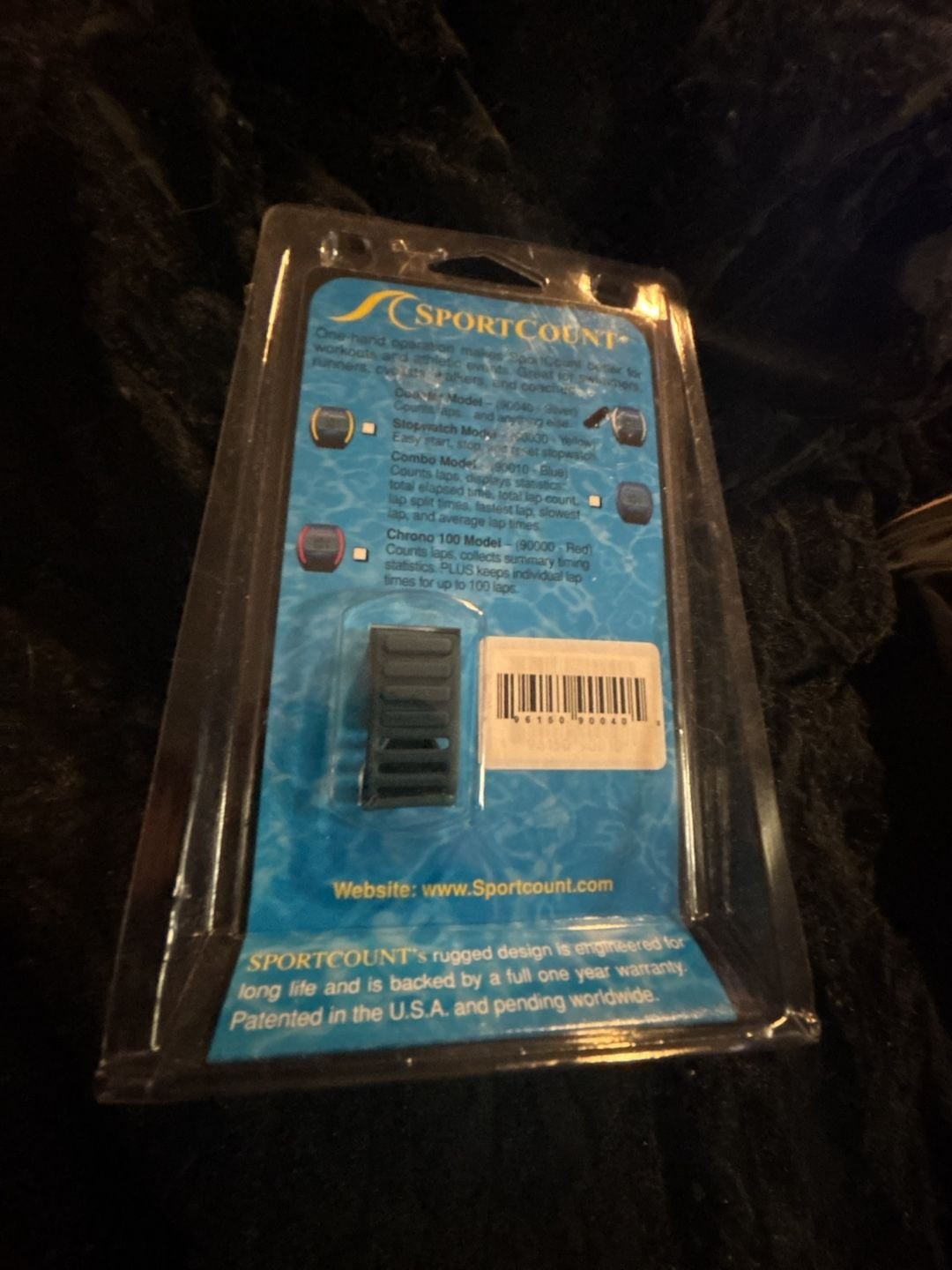 SportCount Combo Lap Counter & Timer Finger Ring (90010 Blue)