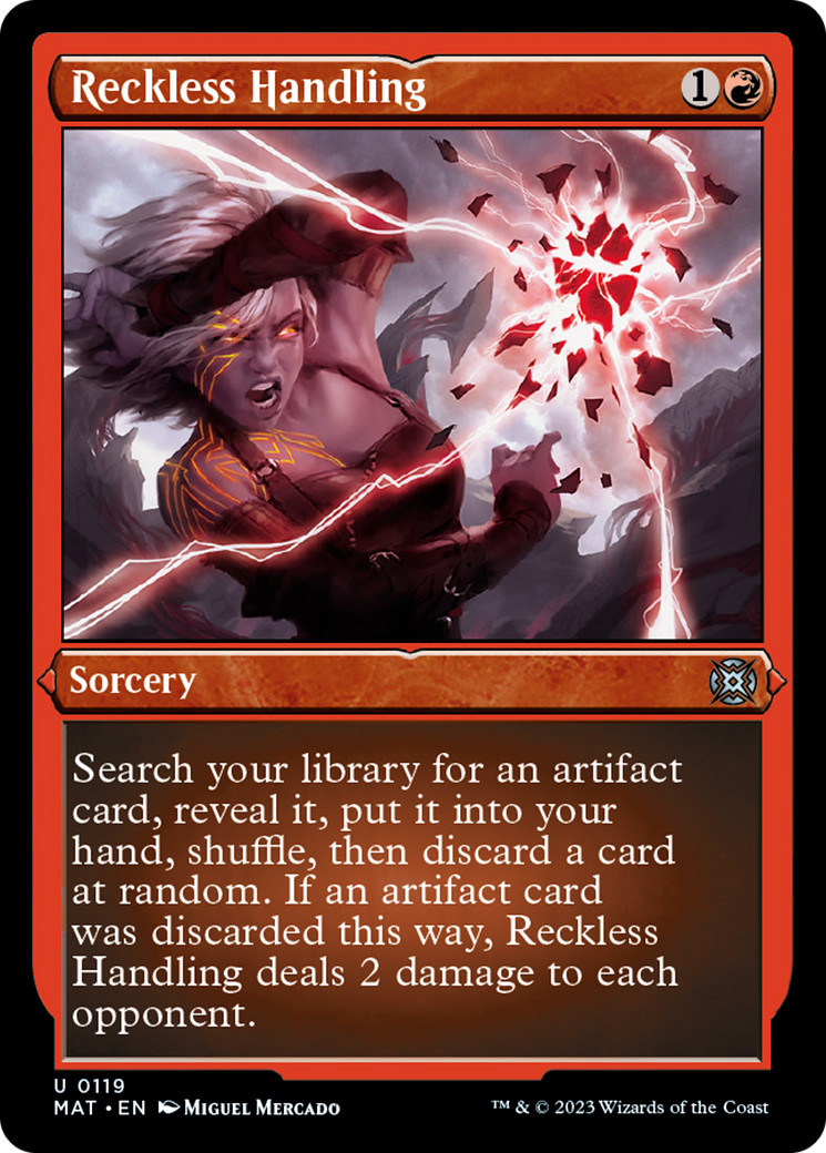 Reckless Handling ** ETCHED FOIL ** #19 - March of the Machine: Aftermath MTG