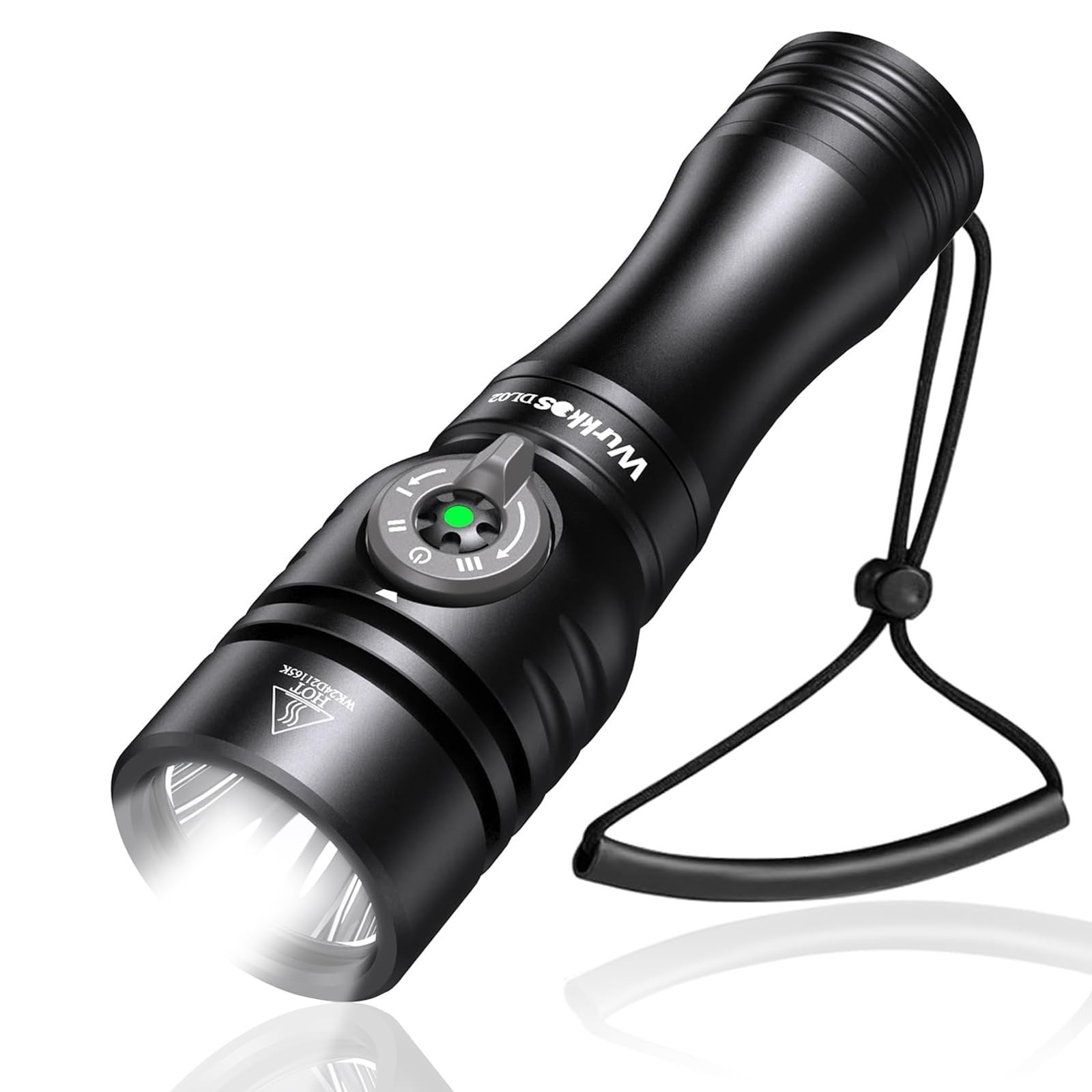 Wurkkos DL02 Scuba Diving Light,3000 Lumens 6500K Dive Light with Rotary Magn...