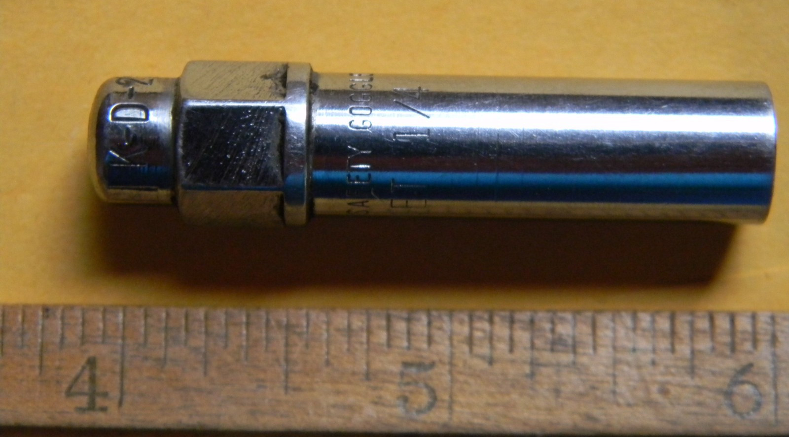 Vintage K-D Tool 2505 Tap-A-Socket 1/4" 6-Point Tap Holder Driver USA Rare