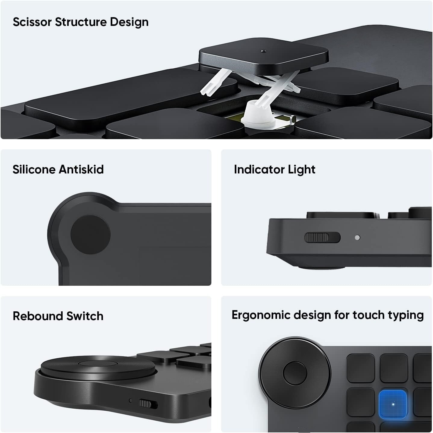 Teclado de acceso directo inalámbrico con control remoto programable Negro NUEVO