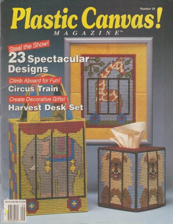 LOT/6 PLASTIC CANVAS! MAGAZINES NO. 7 THRU 12