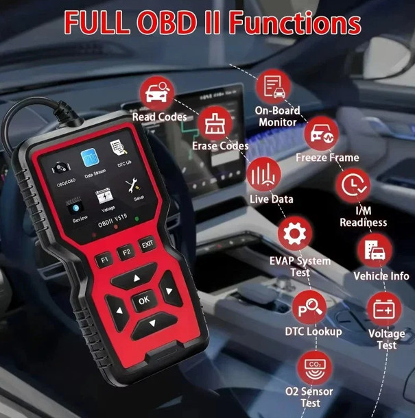 Professional OBD2 V519 Scanner - 2026 Upgraded OBDII + CAN Code Reader