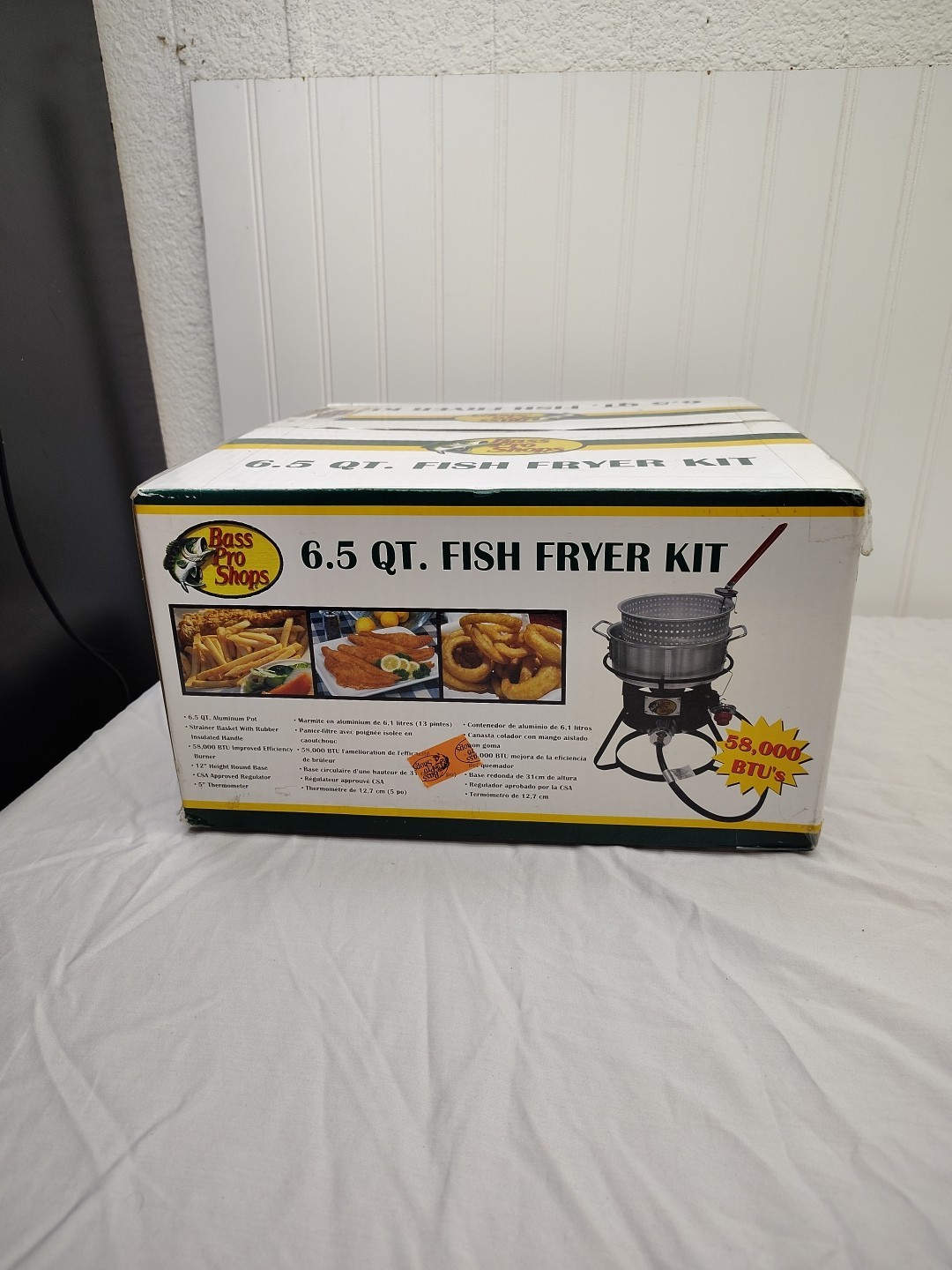 6.5 QT Outdoor Fish Fryer Kit Bass Pro Shops Aluminum Pot NEW